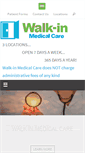 Mobile Screenshot of justwalkinmedicalcare.com